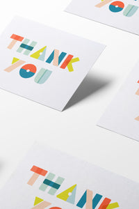 Thank You Shapes Boxed Set of 8 Cards