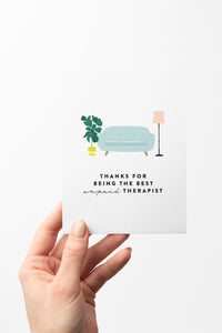 Unpaid Therapist Card