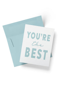 Blue You're the Best Card