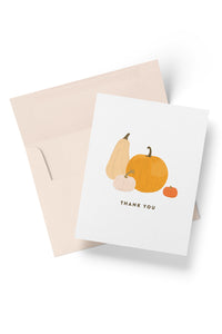 Thank You Pumpkin Card, Fall Card