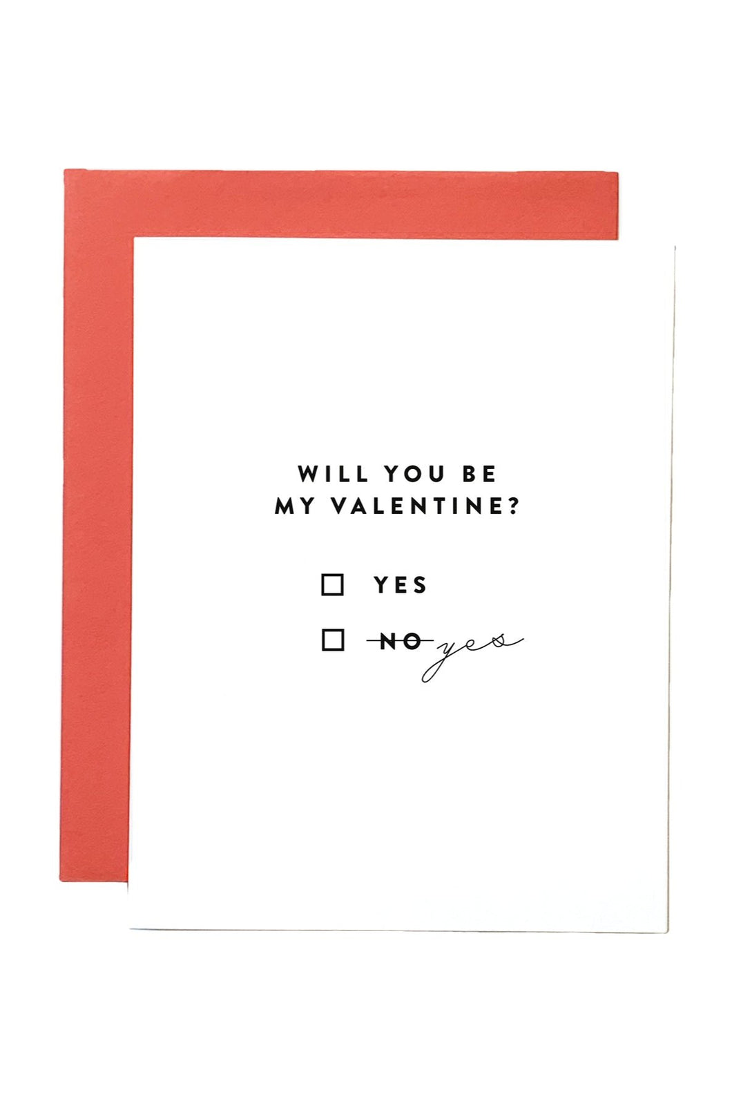 will you be my valentine card