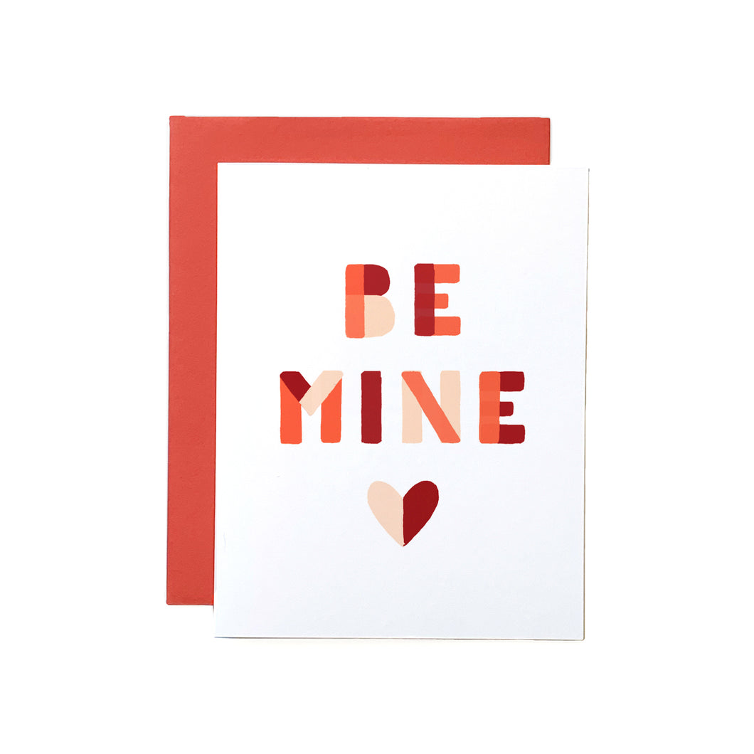 Be Mine Shapes Love / Valentine's Day Card
