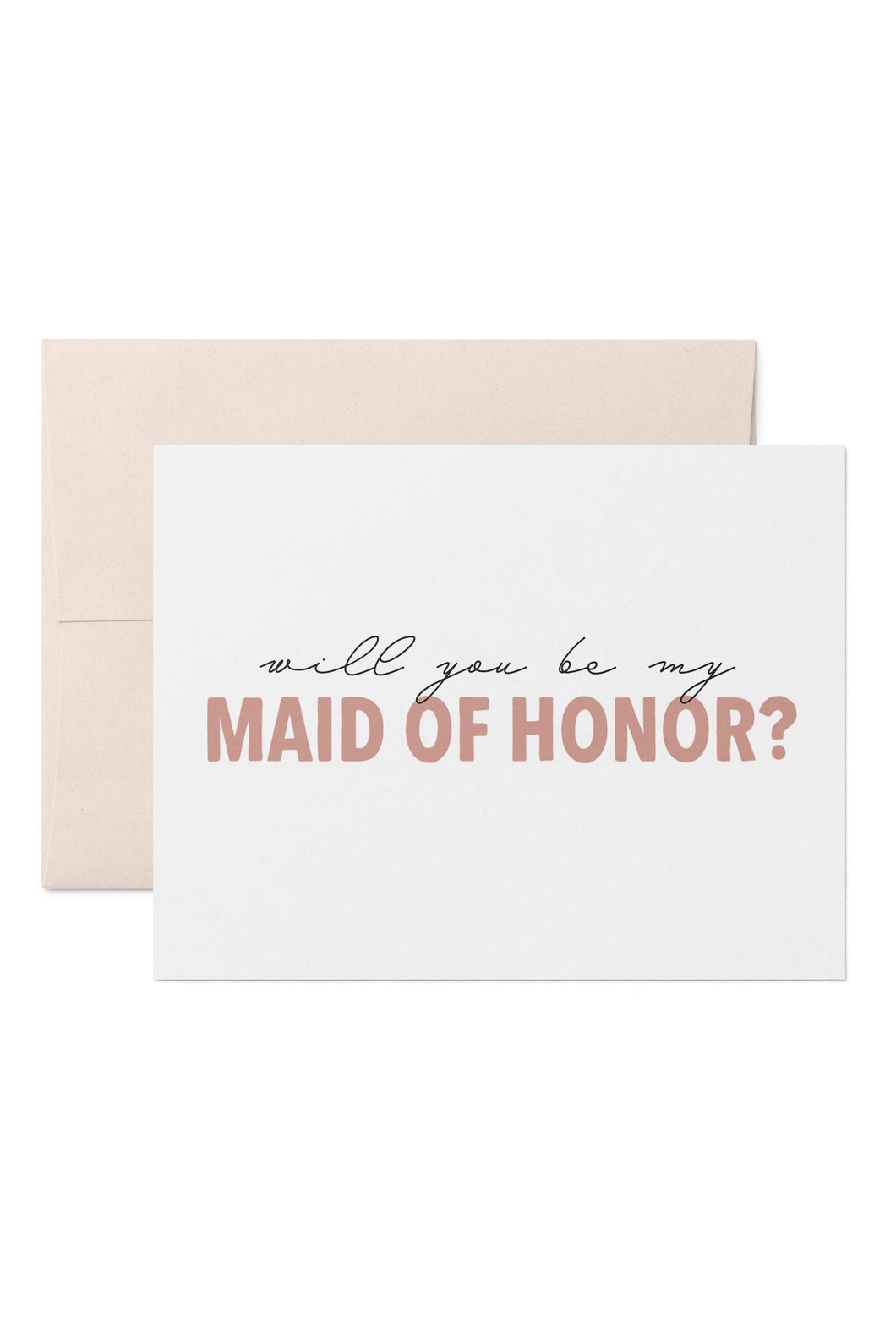 MAID OF HONOR CARD