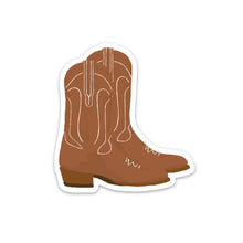 Load image into Gallery viewer, Brown Cowboy Boots Sticker