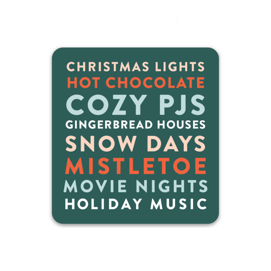 Christmas List Sticker