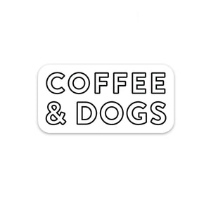 Coffee & Dogs Sticker
