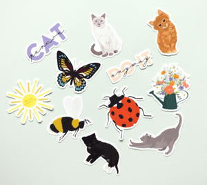Orange Tabby Kitten Sticker
