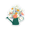 Watering Can Bouquet Sticker