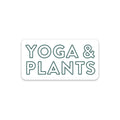 Yoga & Plants Sticker