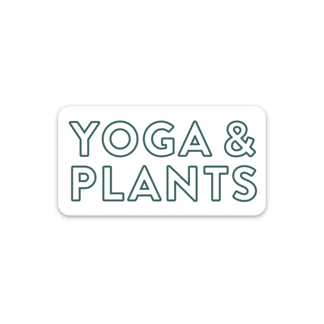 Yoga & Plants Sticker