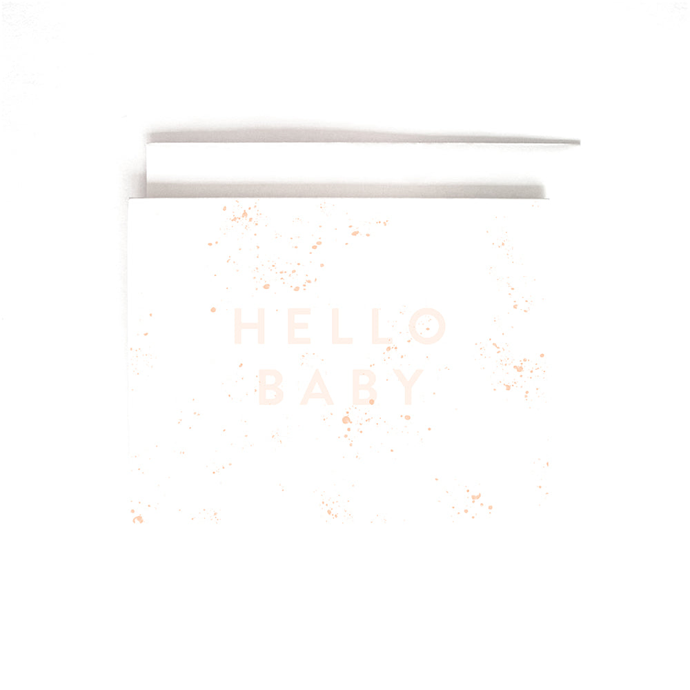 PINK HELLO CARD