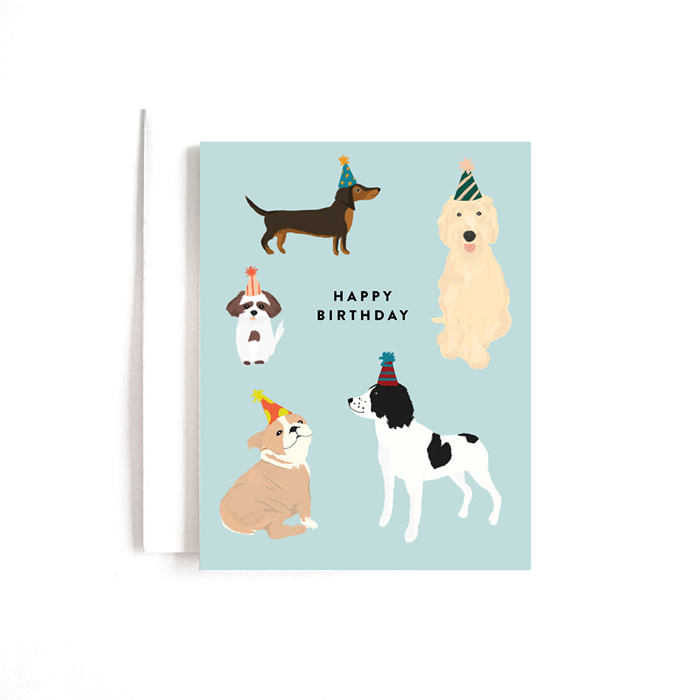 PARTY DOGS BDAY CARD