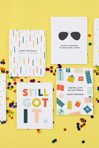 You're a Gift to This World Colorful Birthday Card