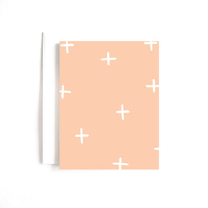 Pink Plus Pattern Card