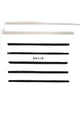 B&W Stripe Hello Card