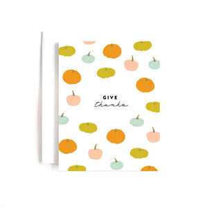 Give Thanks Pumpkins - Boxed Set of 8 Cards