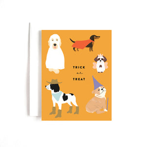 Trick or Treat Dogs Boxed Set of 8 Cards