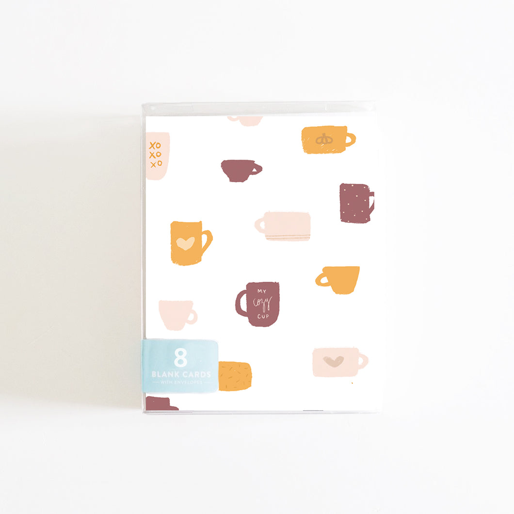 Fall Coffee Boxed Set of 8 Cards