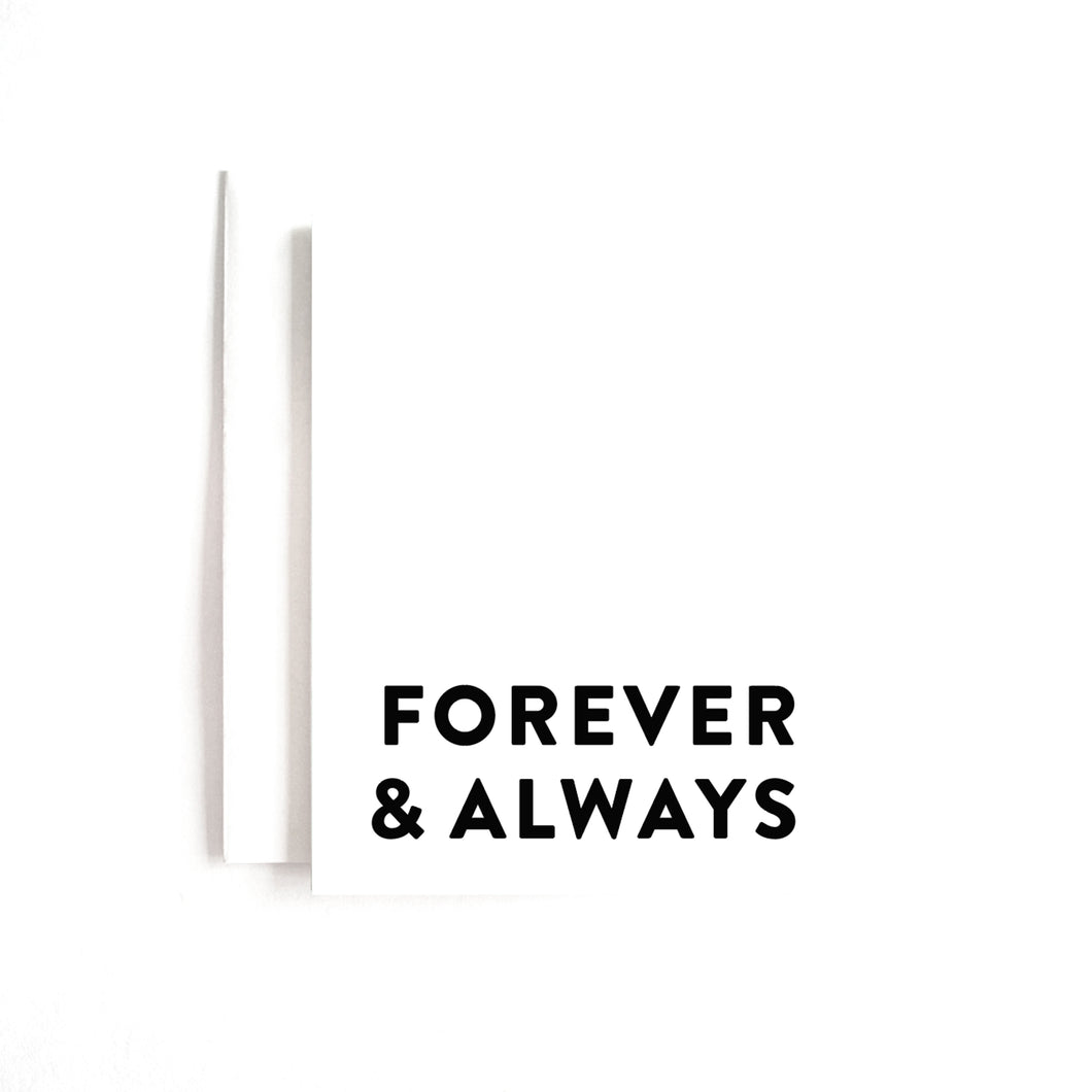 FOREVER & ALWAYS CARD