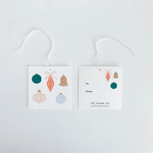 Load image into Gallery viewer, Holiday Ornaments Gift Tag (Set of 8)