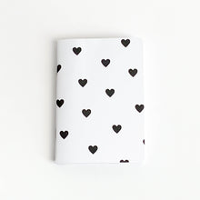 Load image into Gallery viewer, Black Hearts Pocket Journal