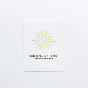 Around the Sun Birthday Sticker Card