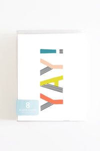 YAY Boxed Set of 8 Cards