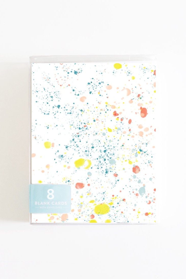 Paint Splatter Boxed Set of 8 Cards – Joy Paper Co.