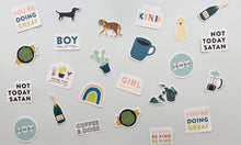 Load image into Gallery viewer, Coffee &amp; Dogs Sticker