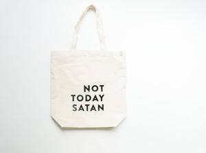 Not Today Satan Tote Bag