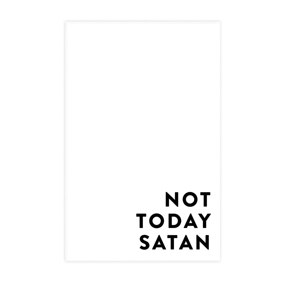 Not Today Satan Notepad