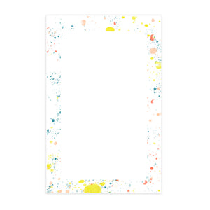 Splatter Paint Notepad