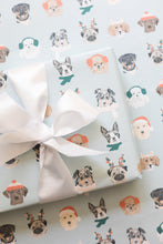 Load image into Gallery viewer, Holiday Dogs Wrapping Paper Roll