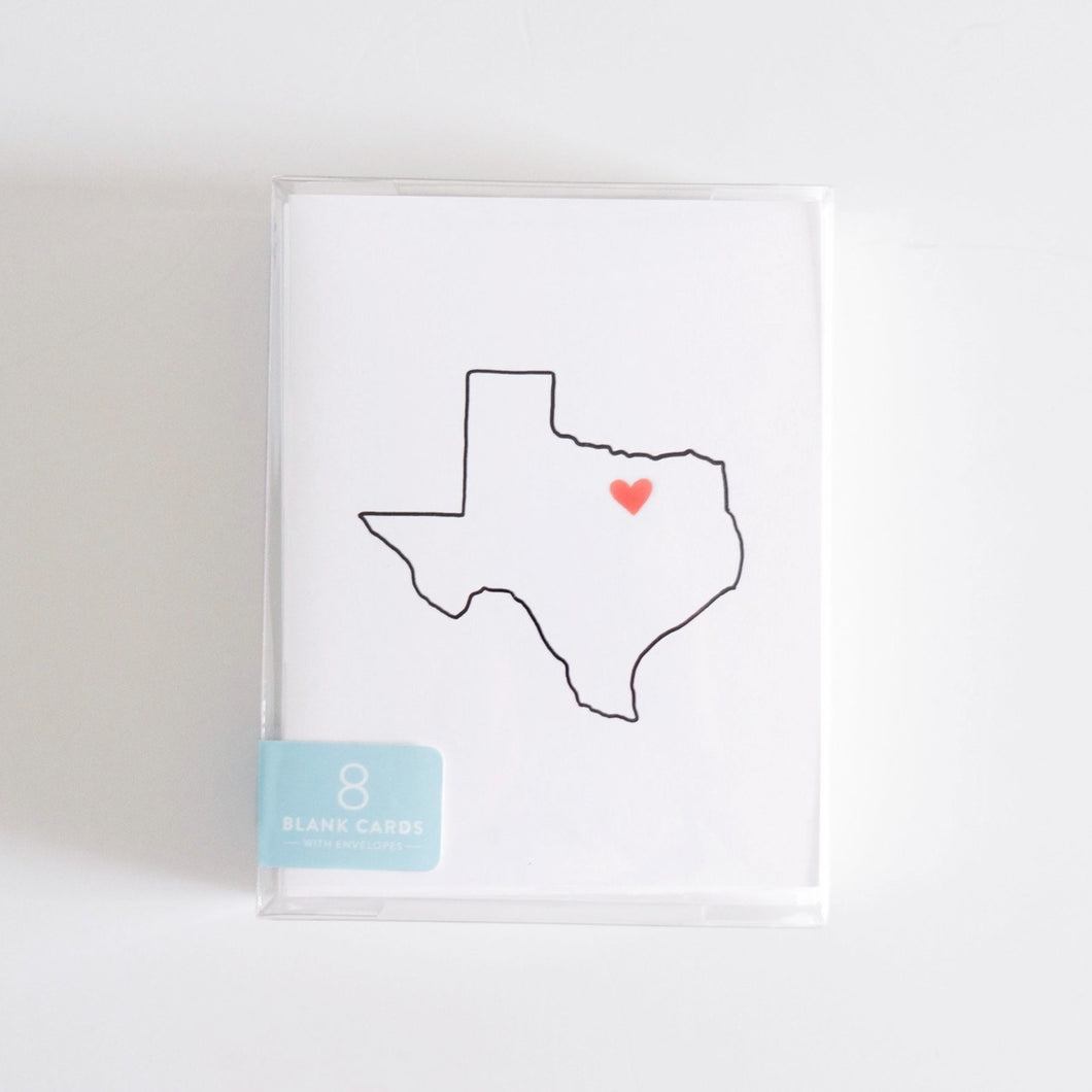 Texas Boxed Set of 8 Cards